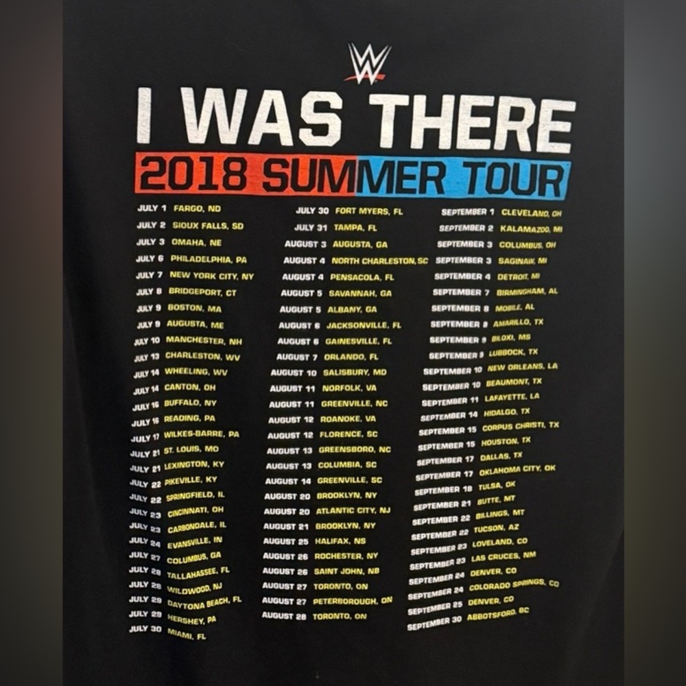 WWE Authentic Live “I Was There” Men’s Medium Tee - Picture 6 of 7